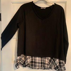 Cotton Bleau Black Top